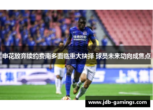 申花放弃续约费南多面临重大抉择 球员未来动向成焦点